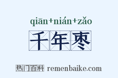 千年枣是什么意思的图片